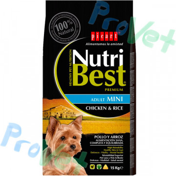 NUTRIBEST ADULT MINI Pollo y Arroz 10KG