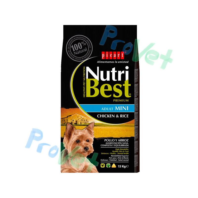 NUTRIBEST ADULT MINI Pollo y Arroz 10KG