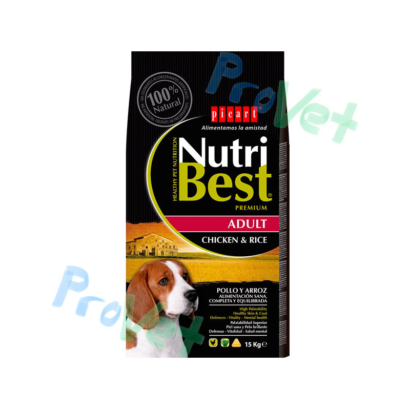 NUTRIBEST ADULT Pollo y Arroz 15KG