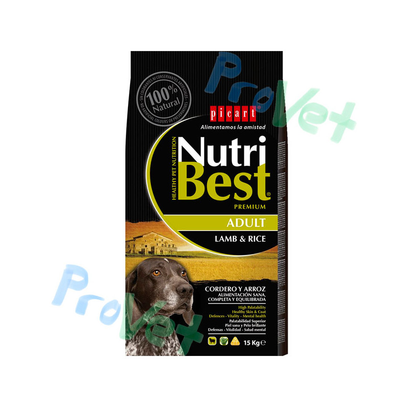 NUTRIBEST Cordero y arroz 15KG