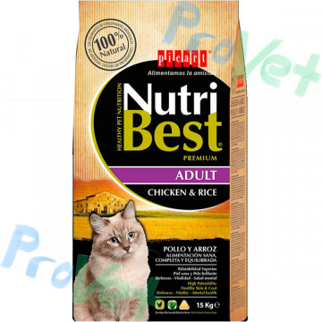 NUTRIBEST CAT Frango e arroz 15KG