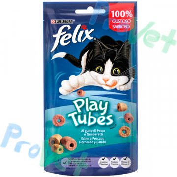 FELIX Play Tubes Pescado y Gambas 8x50g