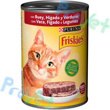 FRISKIES Cat Adulto Buey e Higado Pate 24x400g