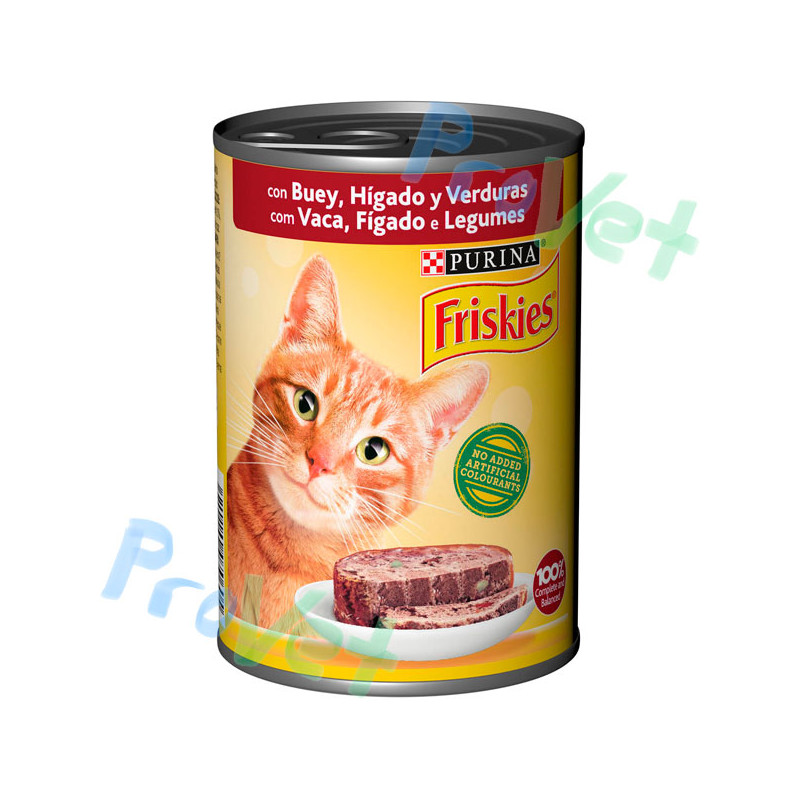 FRISCOS Gato Adulto Ox e Higado Pate 24x400g