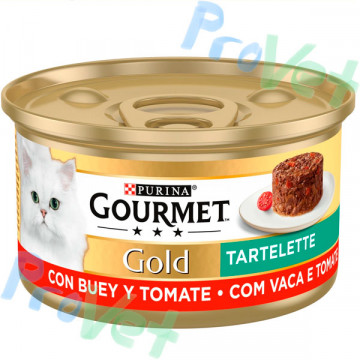 GOURMET GOLD Tartallette Buey y Tomate 24x85g