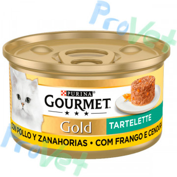 GOURMET GOLD Tartallette Pollo y Zanahoria 24x85g