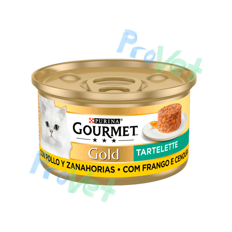 GOURMET GOLD Tartallette Pollo y Zanahoria 24x85g