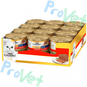 GOURMET GOLD Mousse Buey 24x85g