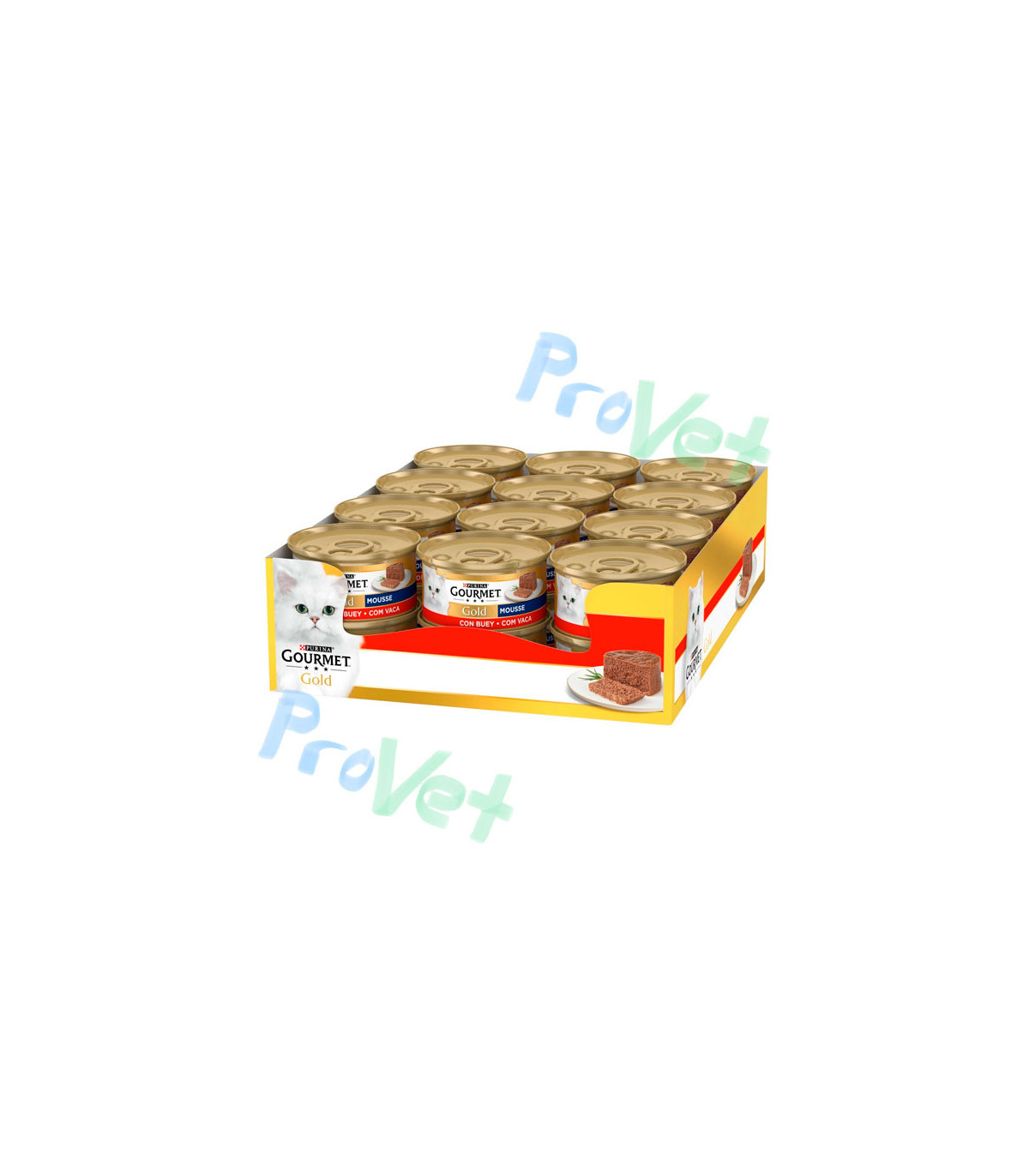 GOURMET Ouro Mousse Buey 24x85g