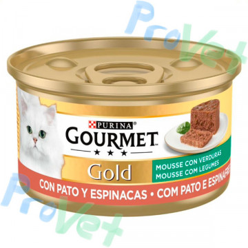 GOURMET GOLD Mousse Pato e Espinacas 24x85g