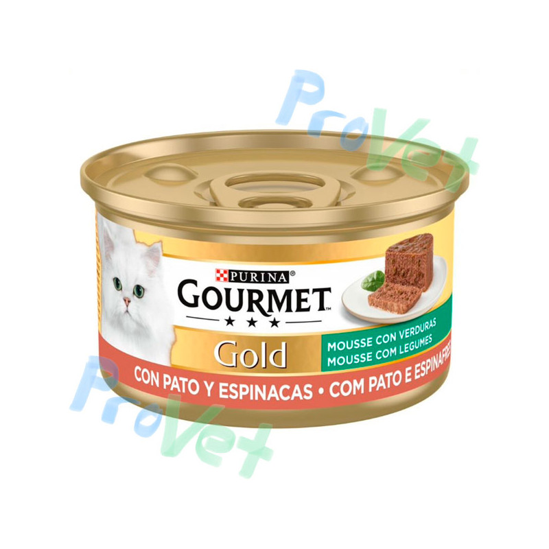 GOURMET GOLD Mousse Pato e Espinacas 24x85g