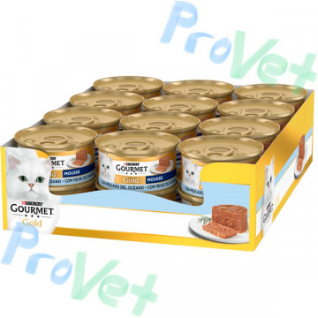 GOURMET GOLD Mousse Peixe Oceano 24x85g