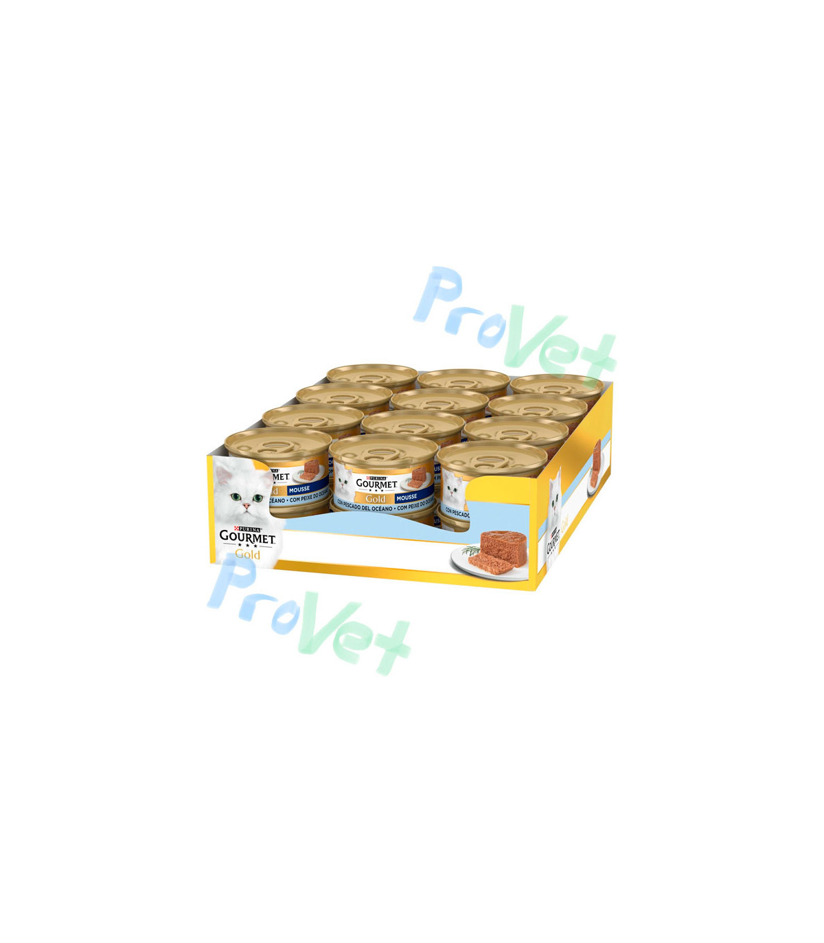GOURMET GOLD Mousse Peixe Oceano 24x85g