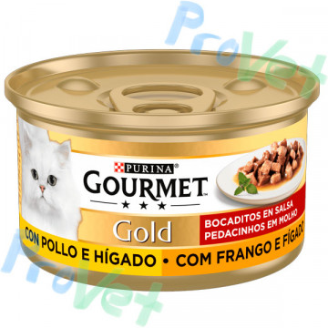 GOURMET GOLD Bocaditos con Pollo e Higado 24x85g