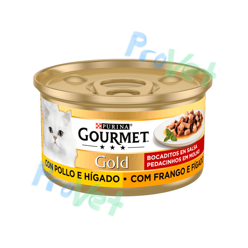 GOURMET GOLD Bocaditos com frango e Higado 24x85g