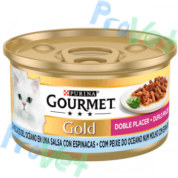 GOURMET GOLD Duplo Placer Pesca 24x85g