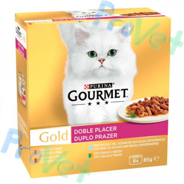 GOURMET GOLD Doble Placer Surtido (8x85g)