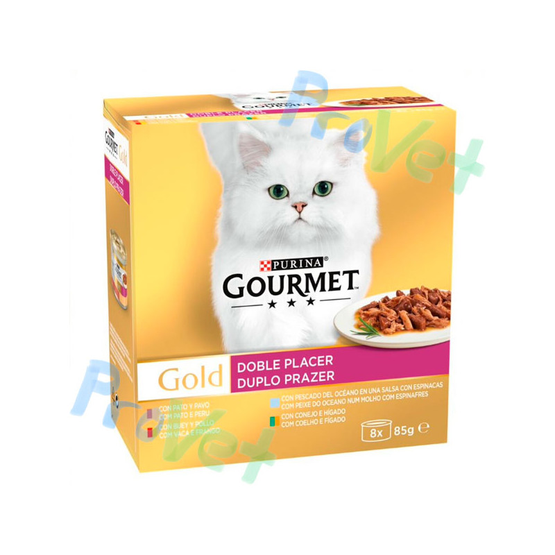 GOURMET GOLD Doble Placer Surtido (8x85g)