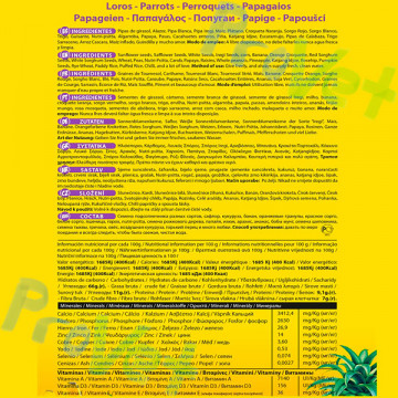 MAX MENU LOROS Y COTORRAS 1KG