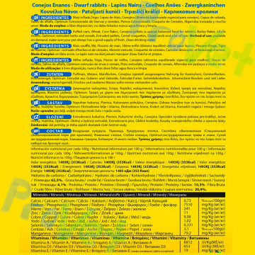 MAX MENU CONEJOS ENANOS 1KG