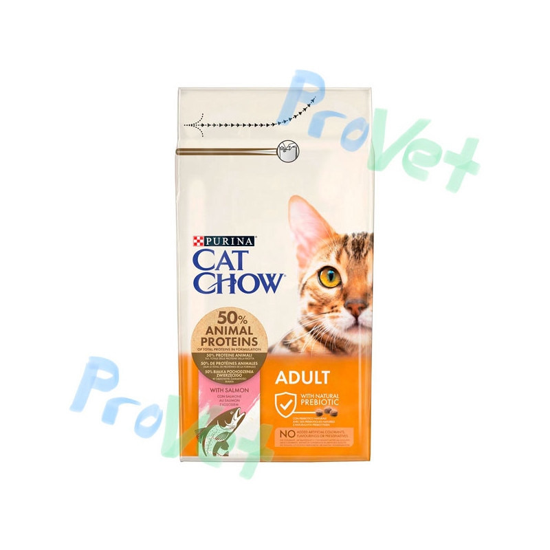 CAT CHOW Adulto Salmão e Atum 1,5kg