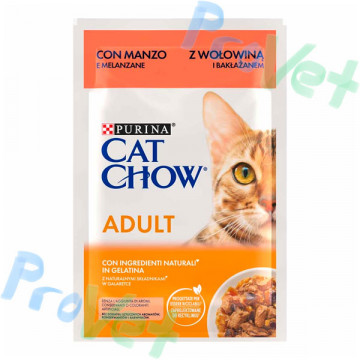 WET CAT CHOW ADULT Buey 26x85g