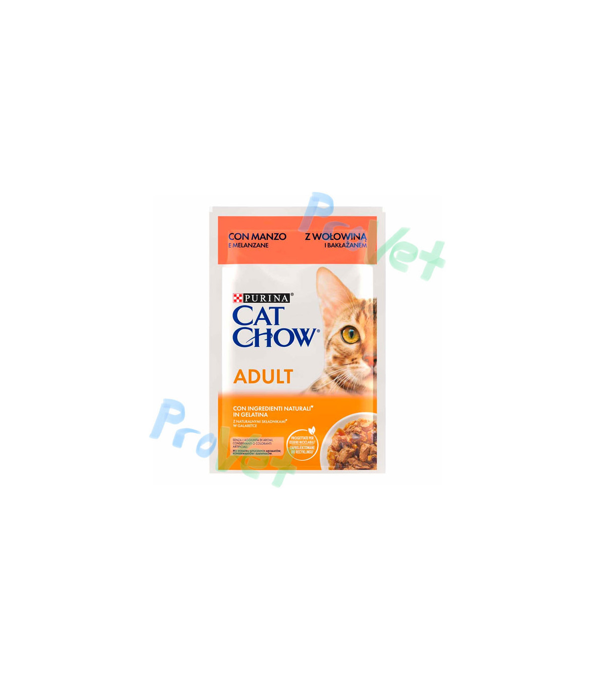 COMIDA MOLHADA PARA GATOS ADULTO Carne 26x85g