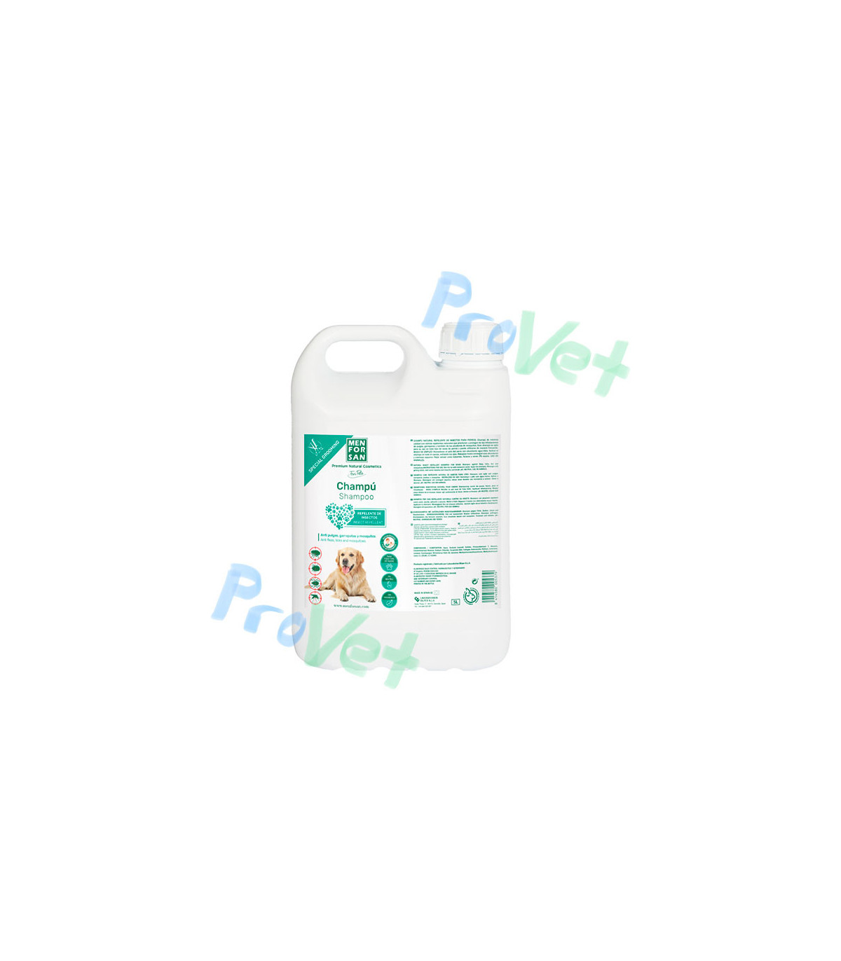 CHAMPU REPELENTE CON CITRONELA PERROS 5L