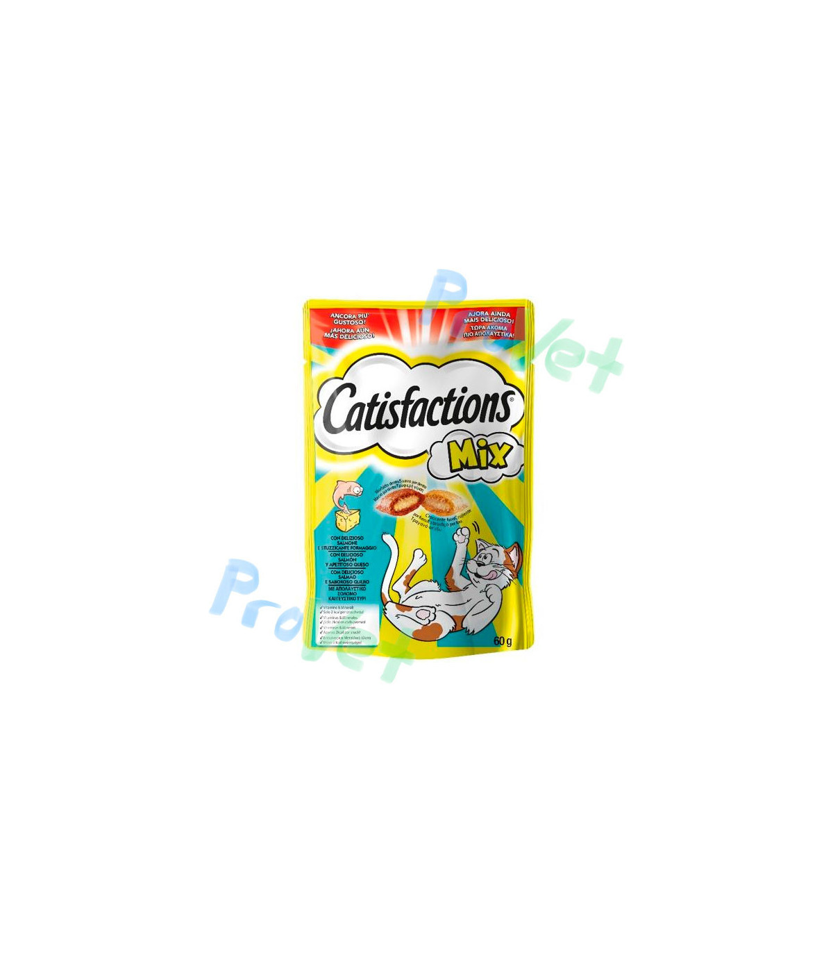 CATISFACTIONS QUESO E SALMO 6x60gr