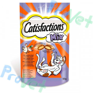 CATISFACTIONS MIX POLLO&PATO 6x60gr