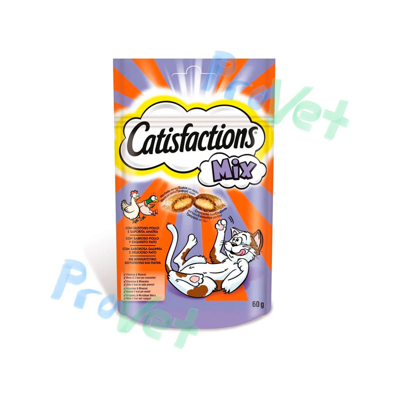 CATISFACTIONS MIX POLLO&PATO 6x60gr