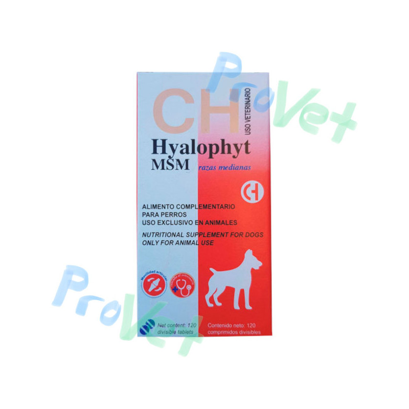 HYALOPHYT MSM RAÇAS MÉDIAS 30CP