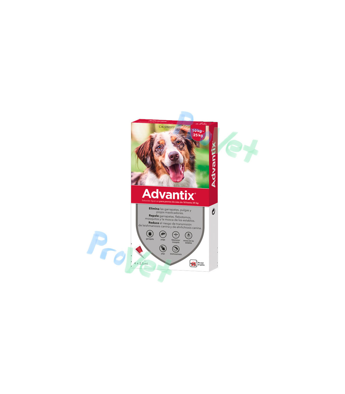 ADVANTIX (4P) de 10 a 25KG