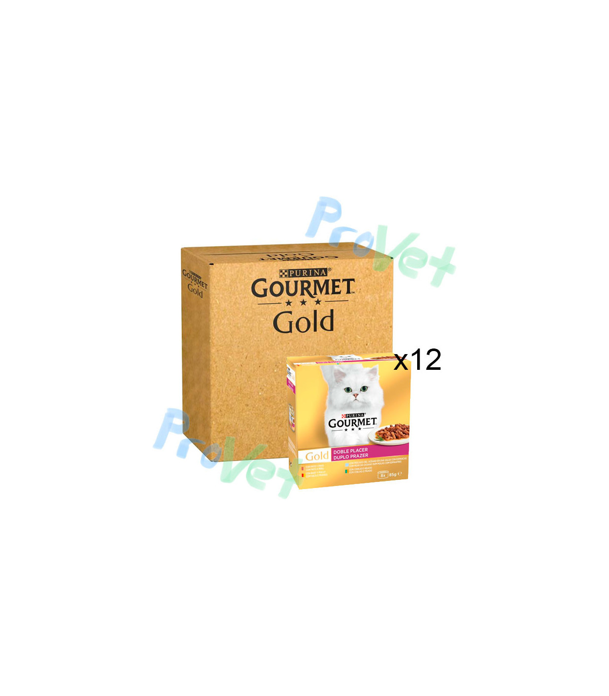 GOURMET GOLD DOBLE PLACE SORTIDO 12x(8x85g)