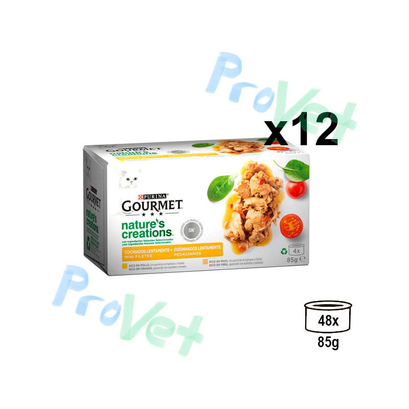 GOURMET NATURALS Filetes rico pollo 12x(4x85g)