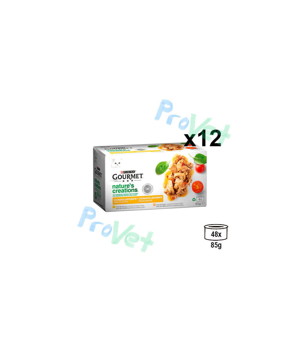 GOURMET Cozinha de Cozinha e Cozinha de Cozinha (4x85g)