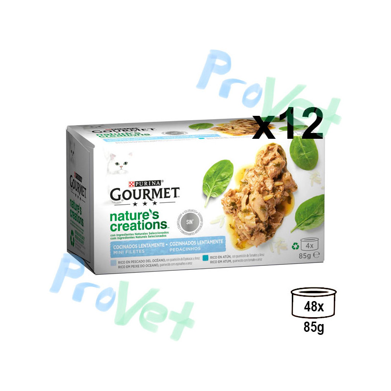 GOURMET NATURALS Filetes rico pescado 12x(4x85g)