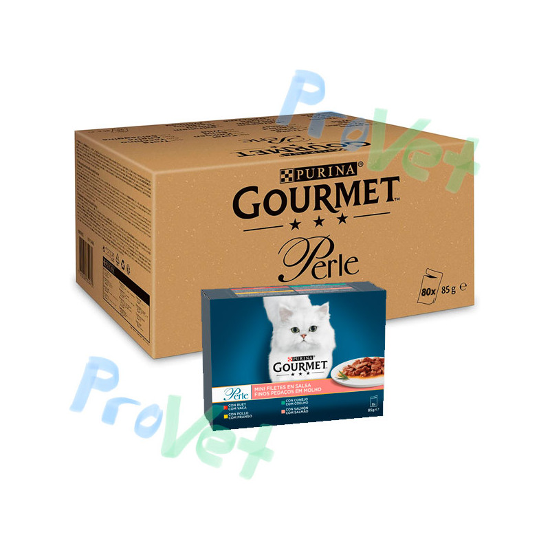 GOURMET PERLE Finas laminas en Salsa 10x(8x85g)