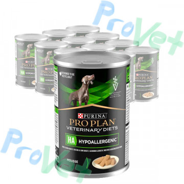 WET PPVD DOG HA (HYPO) Mousse 12x400g