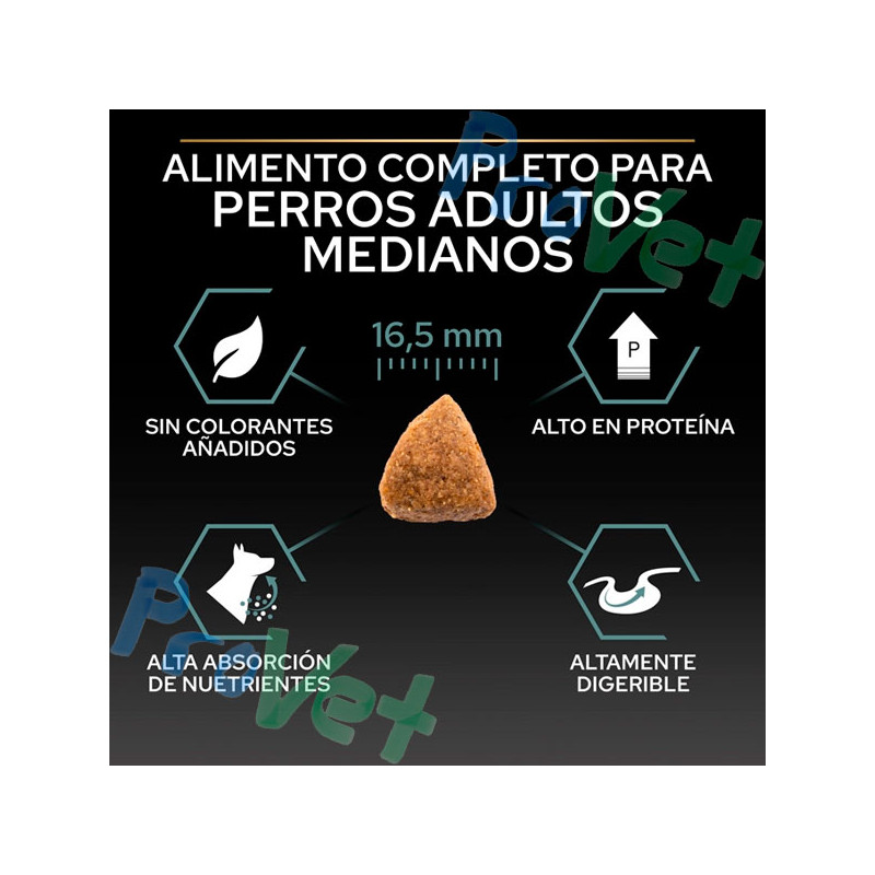 PRO PLAN Adulto Médio Digest Cordeiro 14kg