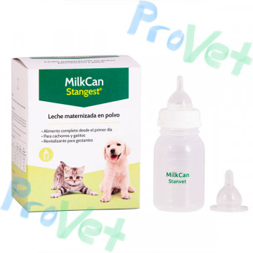 LECHE EN POLVO MILKCAN 400g + BIBERON