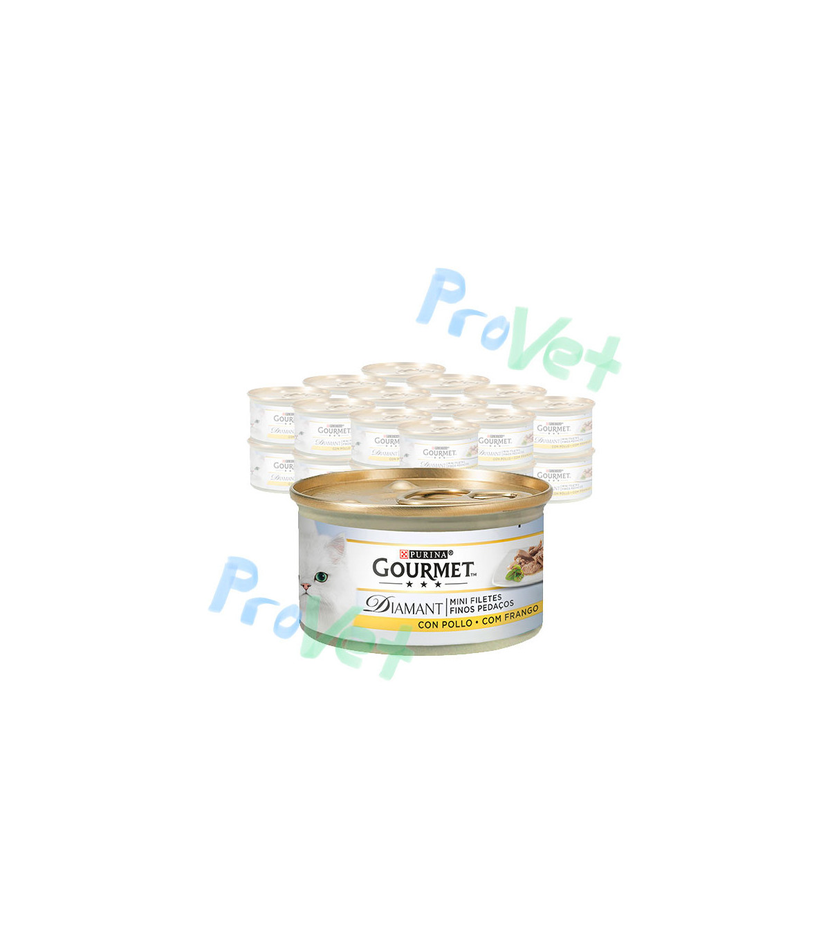 GOURMET Diamante Finas Largas com Chão 24x85g