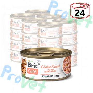 Wet CARE Peito de Frango Gato com Arroz 24x70gr