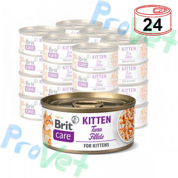 Filetes de Atum Wet CARE Cat Gatinho 24x70gr