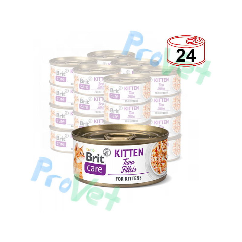 Filetes de Atum Wet CARE Cat Gatinho 24x70gr