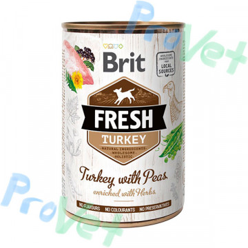 Wet Brit Fresh Turkey com ervilhas (6x400gr)