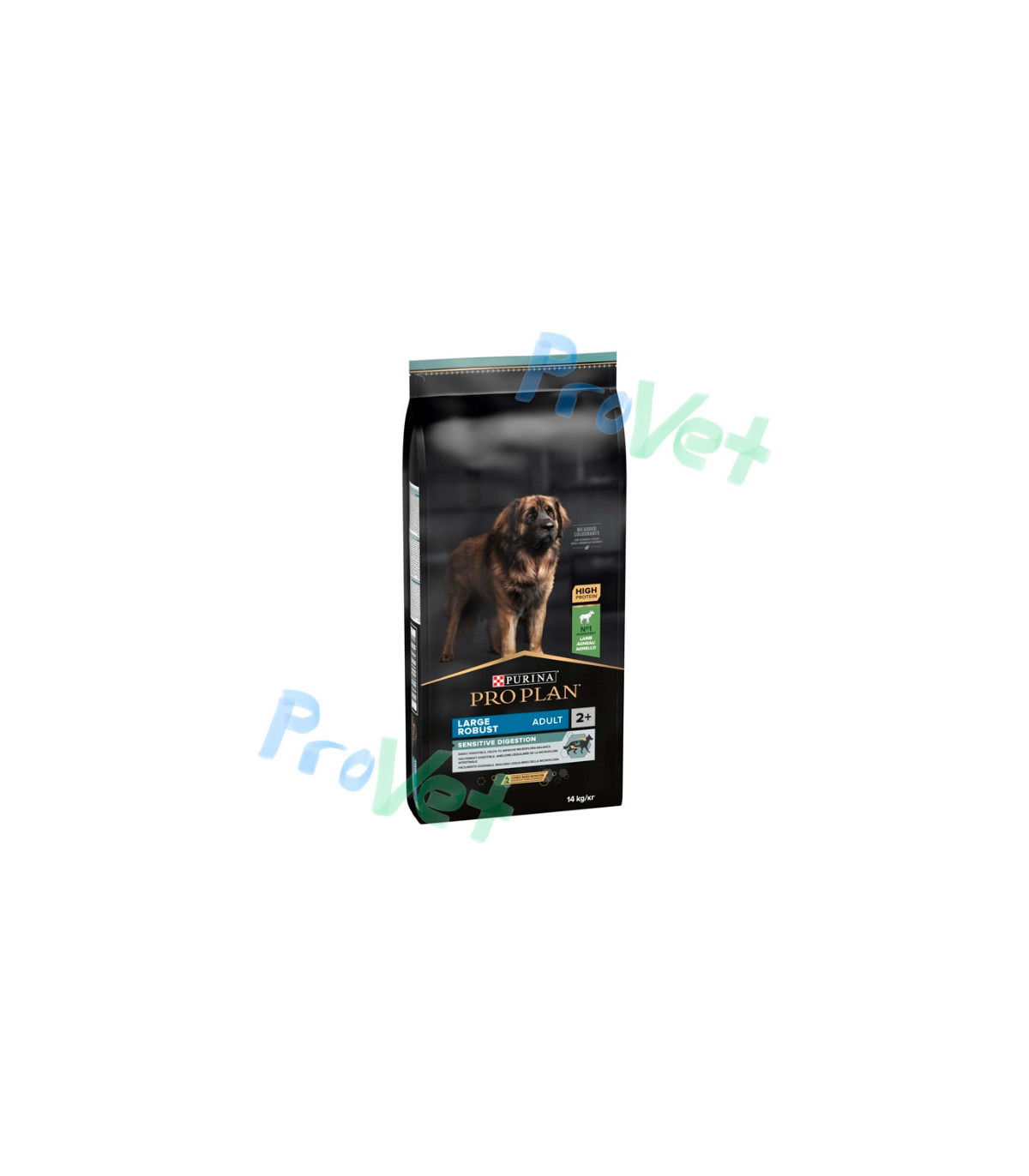 PRO PLAN Adulto Grande Robust Digest Cordeiro 14kg