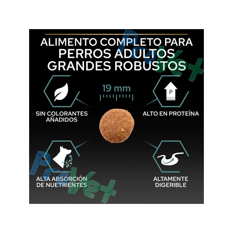 PRO PLAN Adulto Grande Robust Digest Cordeiro 14kg