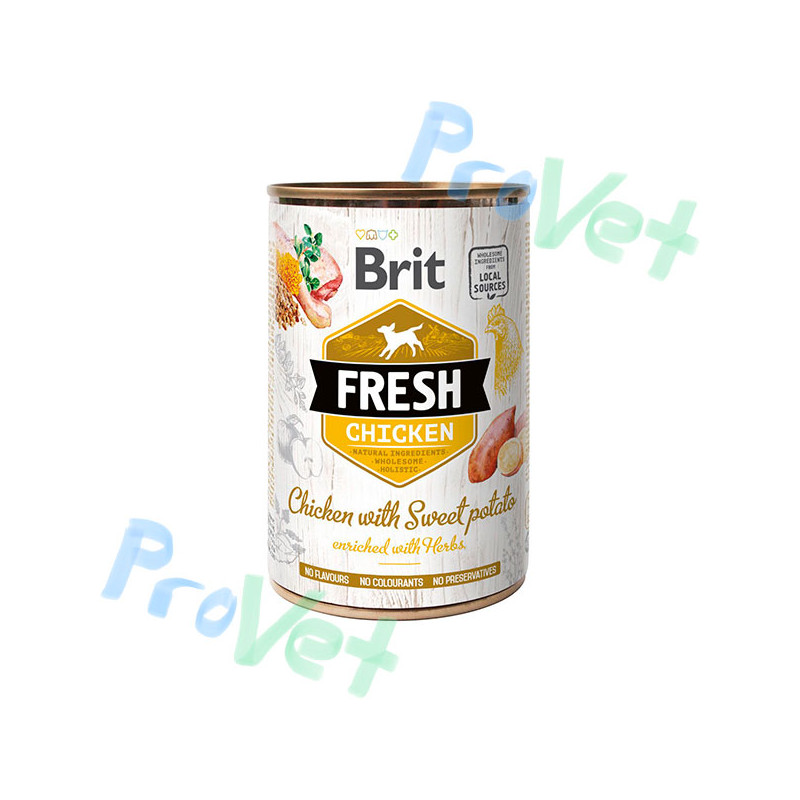 Wet Brit Fresh Chicken com batata doce (6x400gr)