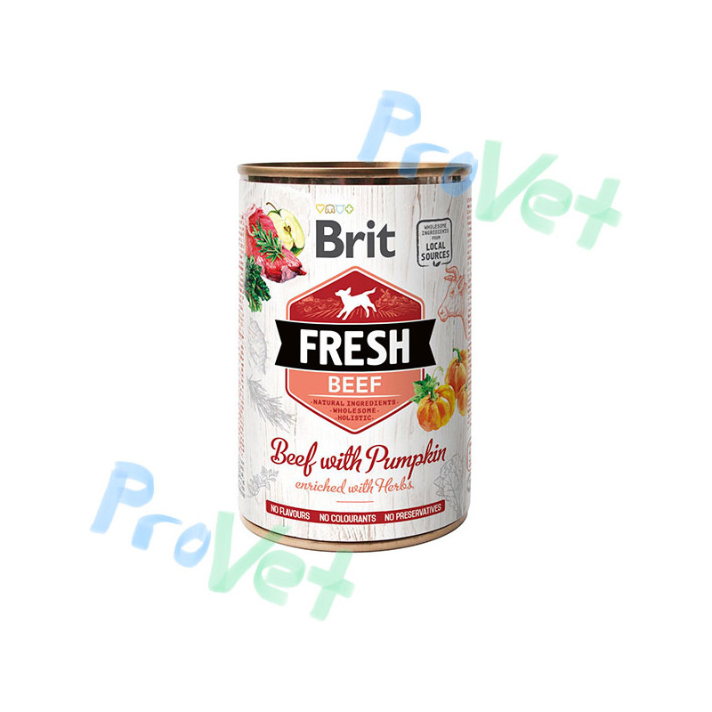 Wet Brit Fresh Beef e abóbora (6x400gr)